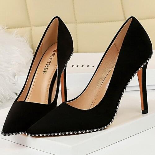 Women 8cm 10.5cm High Heels Crystal Glitter Pumps Lady Fashion Khaki Pointed Toe Female Escarpins Fetish Sexy Party Dress Shoes