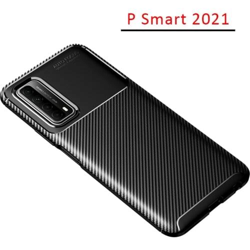 Case for huawei p smart 2021 bumper cover on psmart smar smat psmart2021 protective phone coque back bag silicone matte soft tpu