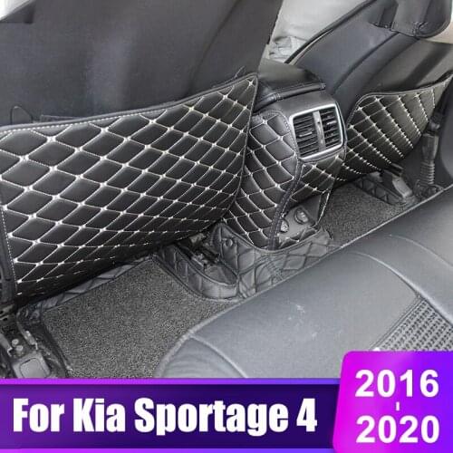 For Kia Sportage 4 2016 2017 2018 2019 2020 Car Seat Back Armrest Box Protective Cover Children Baby Kick-Proof Mat Accessories