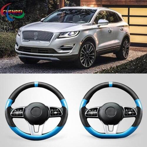 Four Seasons Universal Car Steering Wheel Cover For Lincoln Series Continental MKC MKX MKZ Corsair Car Accessories