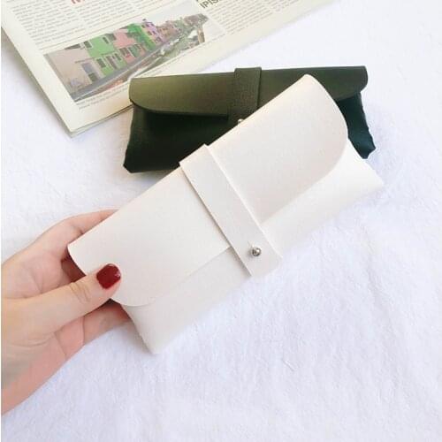 Glasses Case Women Leather Soft Glasses Bag Fashion Portable Sunglasses Box Bag Accessories Eyeglasses Case Sunglasses Box