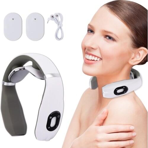 Neck Pain Relief Tool Electric Pulse Neck Massager Muscle Stimulator Back Massager Body Relax Masajeador Cervical Health Care