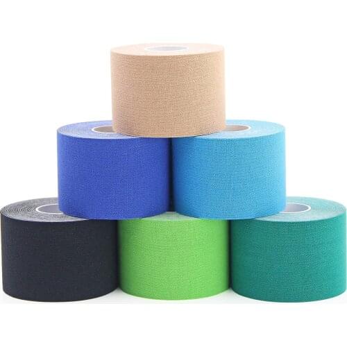 6 Rolls Kinesiology Tape Uncut Tape Waterproof Elastic Sports Tape Cotton 5cm*5m