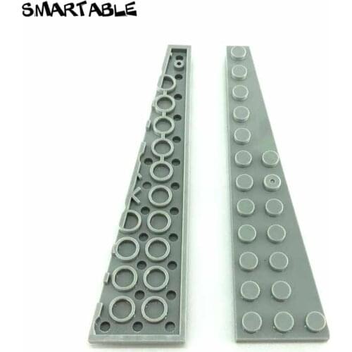 Smartable Wedge Plate 3x12 Right Building Blocks MOC Parts DIY Toys For Kids Compatible All Brands 47398 Technic Toys 10pcs/lot