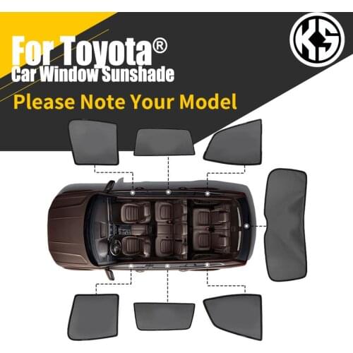 Magnetic Side Car Window Sunshade For Toyota Levin RAV4 Prado FJ150 Window Curtain Sun Shade Visor Summer Protection Sun Shield