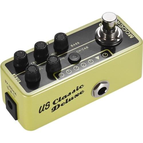 MOOER MICRO PREAMP Series 006 US Classic Deluxe American Blues Combo Digital Preamp Preamplifier Guitar Effect Pedal True Bypass