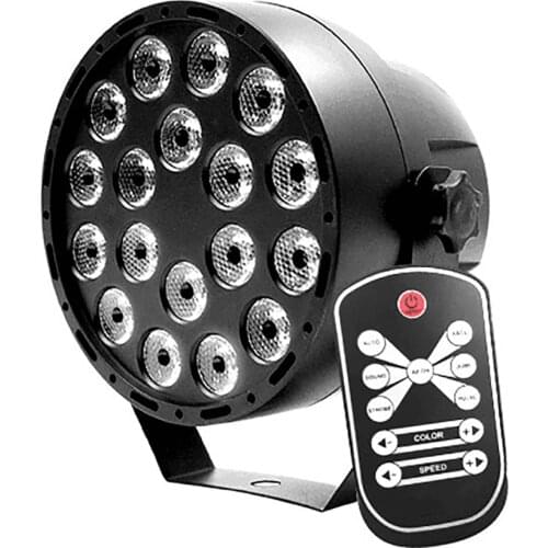 UV Purple Light 18LED Mini Flash Stage Par Light Support Auto Voice Remote Remote Control For KTV Disco Bar Home Christmas Party