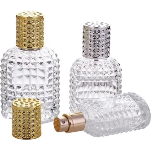 MUB Pineapple Shaped Glass Spray Perfume Bottle Refillable Travel Perfume Bottle Atomizer High Quality Empty Cosmetic Container