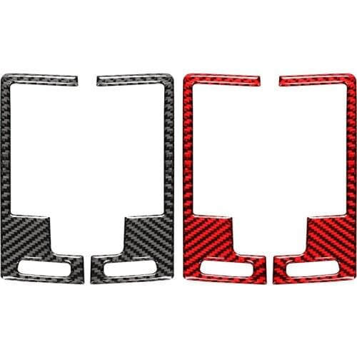 For Nissan 350Z 2006-2009 Carbon Fiber Sticker Air Outlet Frame Air Vent Trim Modified Cover Frame