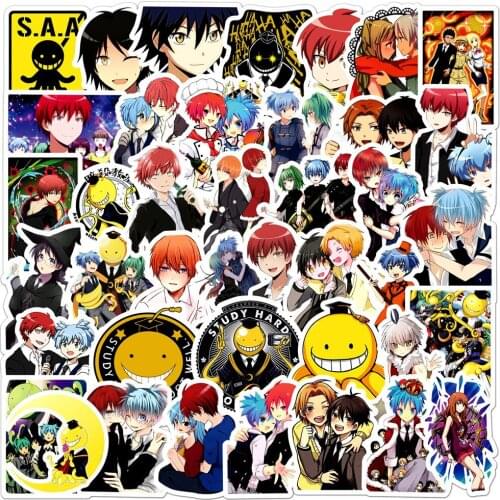 10/50Pcs Japan Anime Assassination Classroom Graffiti Cartoon Stickers For Luggage Laptop Skateboard Bicycle Decal Pegatina F3
