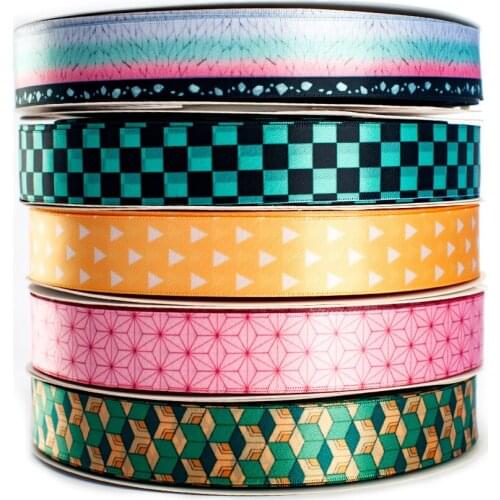 New Kimetsu No Yaib 25mm Satin Charm Japan Anime Double Printed for The Same Patterm