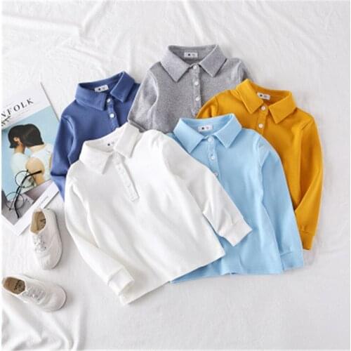 Boys Clothes 2021 Spring Baby Boys Shirt Kids Cotton Shirt Children Long Sleeve Top AA5101