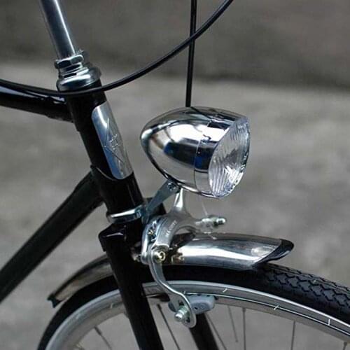 3 LED Bicycle Headlight Bike Front Light Vintage Flashlight Lamp With Bracket Head Light Retro Bike Front Light