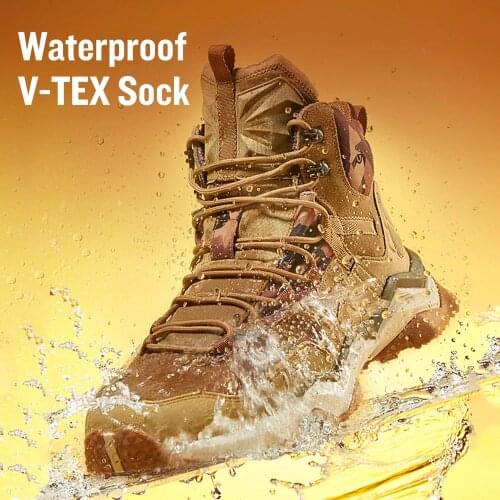 Rax Hiking Shoes Men Waterproof Winter Outdoor Mountain Boot Men Big Size Lightweight Walking Shoes Men Breathable Trekking Boot