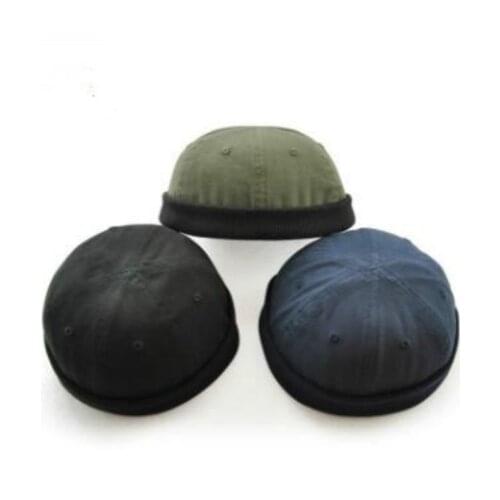 Casual cotton 6 panel hat men solid spring autumn male berets cotton landlord hat funny melon hat cap drop shipping