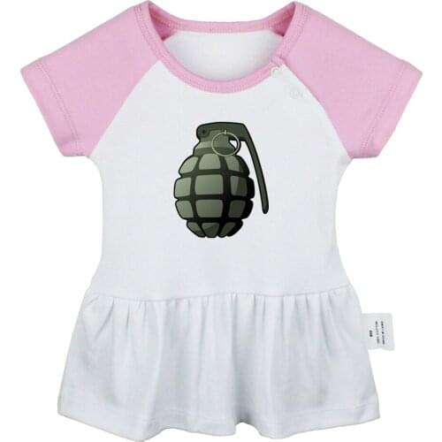 Hand Grenade Cat Got Your Soul Cats Eat Souls for Breakfast Design Newborn Baby Girls Dresses Toddler Infant Cotton Clothes