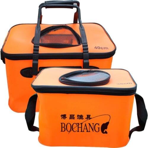 Fishing Bucket Multipurpose Fishing Bags Fresh Keeping Durable EVA Accessories Folding Bucket Sturdy Camping Travel