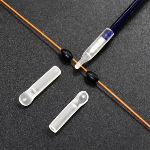 20Pcs Carp Fishing Accessories Silicone Float Adapters Transparent Silicone Flotador Quick Change Carp Float Beads for Carp Rigs