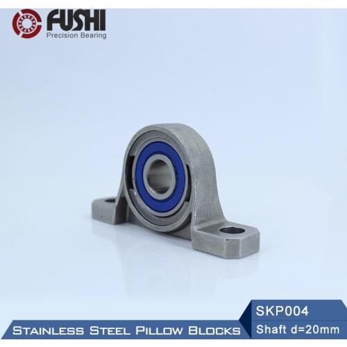 SKP004 Bearing Shaft 20mm ( 1 Pc ) SSKP004 Stainless Steel Pillow Block S KP004 20 mm Bearings