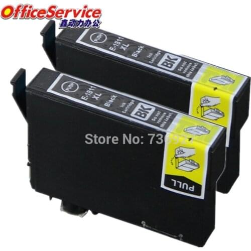 2 Black T1811 T1801 Compatible ink Cartridge For Epson XP-30/102/202/205/302/305/402/405/212/215/312/315/412/415 printer