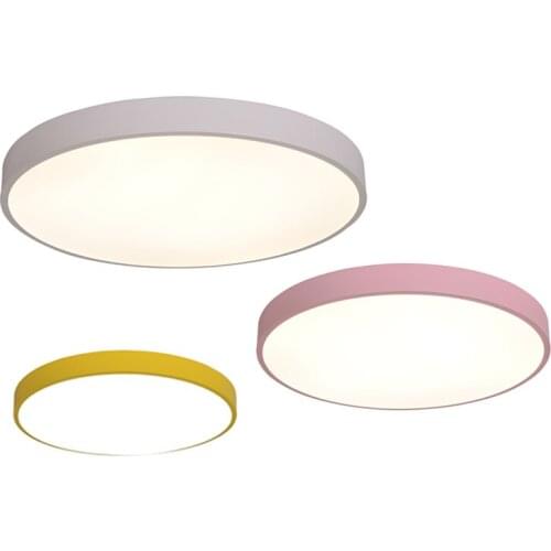 Modern smart dimmable ceiling light surface mounted round acrylic ceiling lamp bedroom decor led lights for room lighting