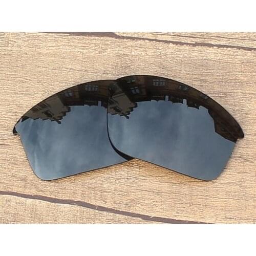 Vonxyz Stealth Black Polarized Replacement Lenses for-Oakley Bottle Rocket Frame