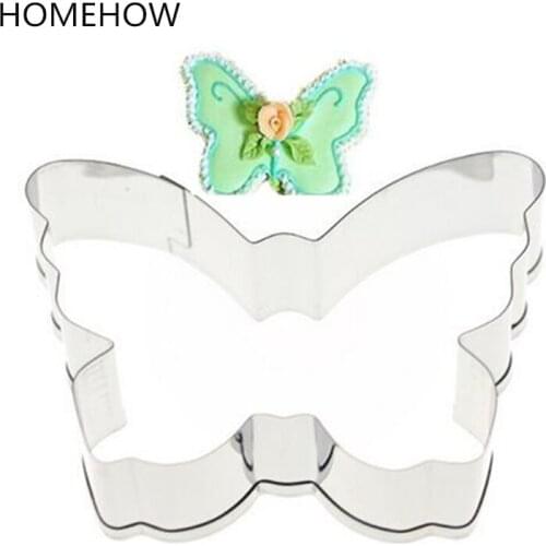 1PC/Lot Stainless Steel Butterfly Cookie Cutting Tool Kitchen Baking Chocolate Biscuit Cookie Fondant Cutter Kitchen Accessories