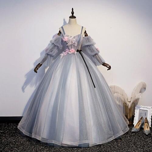 100% real detachable sleeve luxury ball gown medieval dress Renaissance gown queen Victorian Belle Ball gown