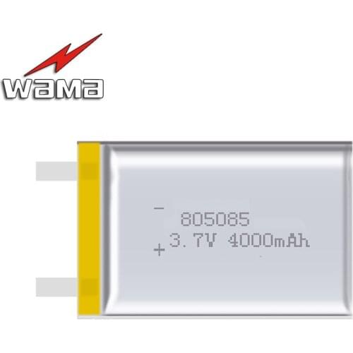 2pcs/lot 805085 Real Capacity 4000mAh Li-ion 3.7V Rechargeable Battery Lithium Polymer Backup Power Digital Products Tablets