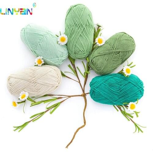 80% cotton combed milk 20% milk fiber knitting crochet yarn to knit thread sewing for knitting wool knit Fashion Woven t64