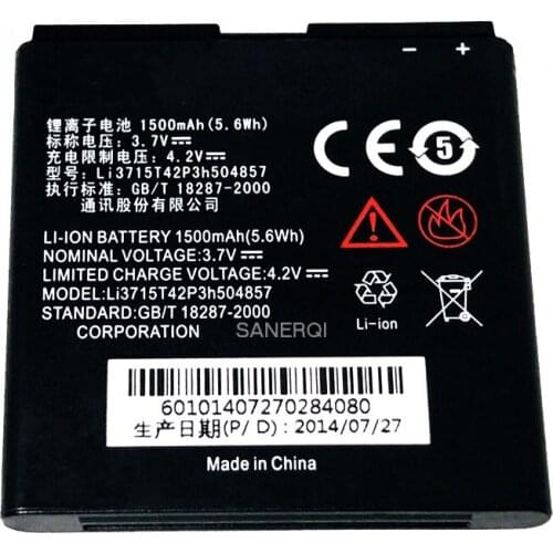 For ZTE U830 V808 V809 U812 V788D U788 1400mAh Battery Li3714T42P3h504857-H Li3715T42P3H504857 Phone Battery
