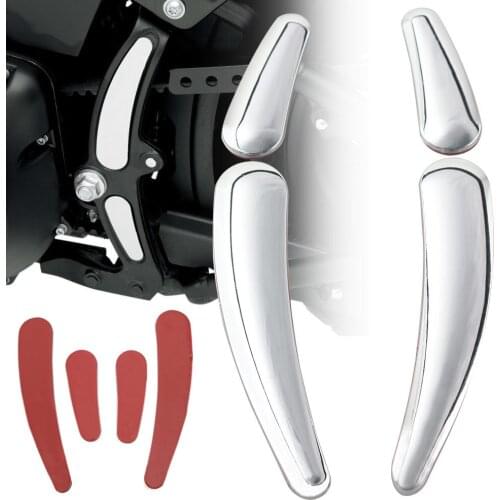 Motorcycle Curved Swingarm Frame Inserts Chrome Decorative Accessories For Harley Softail Slim Springer Deluxe Cross Bones 08-16