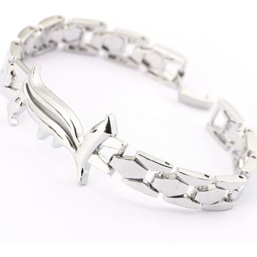 Dead Note Alloy Bracelets Letter Decoration Bangles Silver Color Women &Men Bracelet Accessory