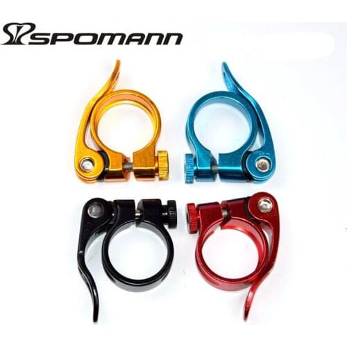 Aluminum Alloy Quick Release Clamp MTB Road Bicycle Seatpost Skewer Clamp Mountain Bike 27.2mm Seatpost Clip