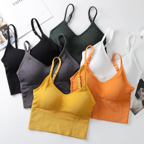 New Women Sexy Crop Tops Tube Top Underwear U-shaped Bra Sports Lingerie Elastic Push Up Sports Bralette Tank Ladies Streetwear