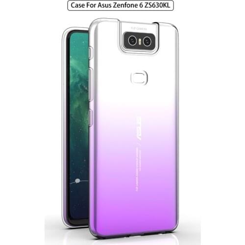 For Asus Zenfone 6 6z 2019 ZS630KL 6.4" Slim Crystal Clear Transparent Soft TPU Back Case Protection Skin Camera Protect Cover