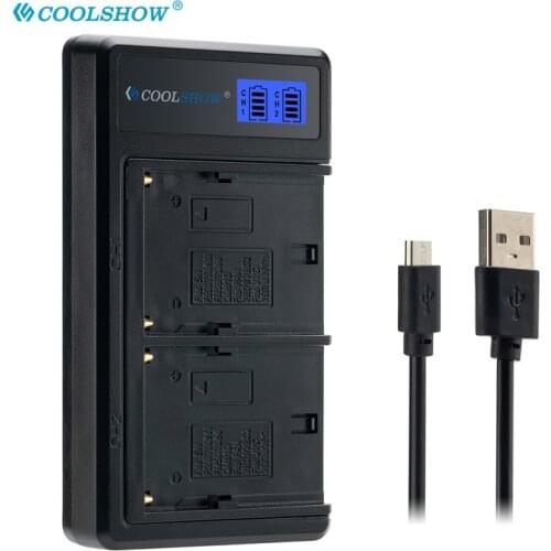 NP-F550 NP F550 F570 NP-F570 LCD Dual Charger for Yongnuo YN300 III YN-300 III Camera Photo LED Video Light Batteries Charger