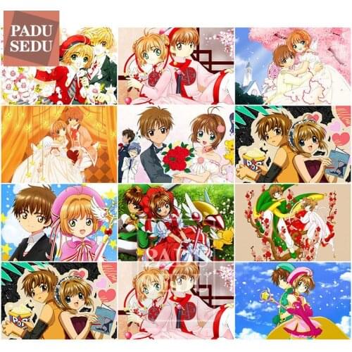 Card Captor Sakura Syaoran Li 5d Diy Diamond Painting Full Set Diamond Mosaic Embroidery Japanese Anime Cross Stitch Decor room