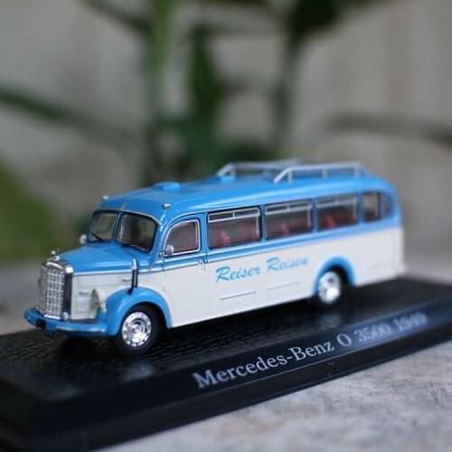 Metal 1:72 Mercdes-Benz O 3500 1949 Mercedes-Benz Bus Collect Toy Figures CAR Model Toys