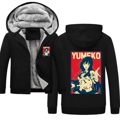 Yumeko Jabami Fashion Hoodies Men Brand Zipper Hooded Sweatshirt Male Hoody Tracksuit Hip Hop Autumn Winter Hoodie Mens