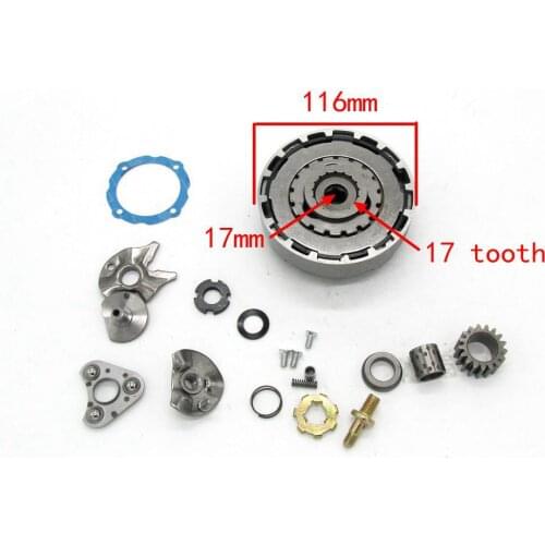 Motorcycle ATV Chinese Dayang Zongshen Lifan 110cc 100cc automatic clutch assembly 17 teeth