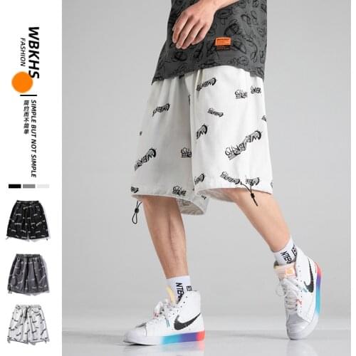 2021 Summer Men New Arrival Casual Print Shorts Loose Knee Length Pants