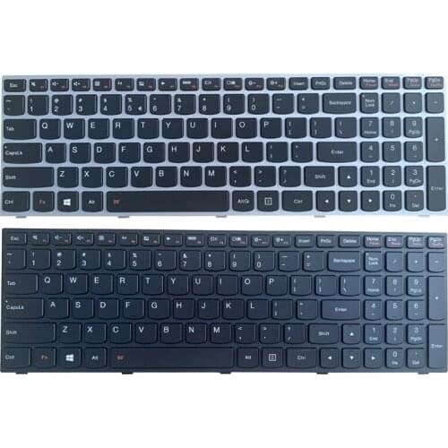 New Laptop English Keyboard For Lenovo G50-70 G50-70M B50 G50-70AT B50-70 B50-80 Z70-80 US Keyboard Backlit Silver/Black Frame