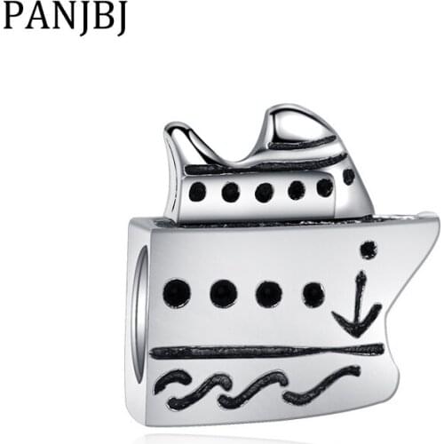 New Free Shipping Silver Plated Bead Alloy Charms Cruise Ship Charm Fit Original Bracelet Necklace DIY Women Jewelry