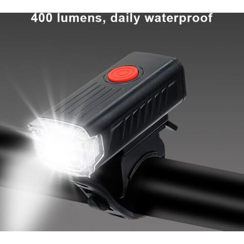 New Bicycle Lighting Headlight USB Rechargeable Bike Light Outdoor Riding Cycling Safety Warning Light Cycling Accessories