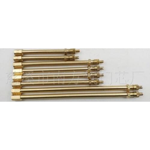 WholeSale 100pcs/lot Brass Tire Valve Stem Extension Pole Caps Extender For Car Auto Truck Motorcycle 100mm 140mm 200mm