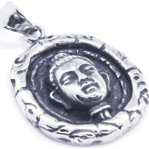 Support Dorpship New Arrival Buddha Pendant 316L Stainless Steel Fashion Buddhism Style Pendant