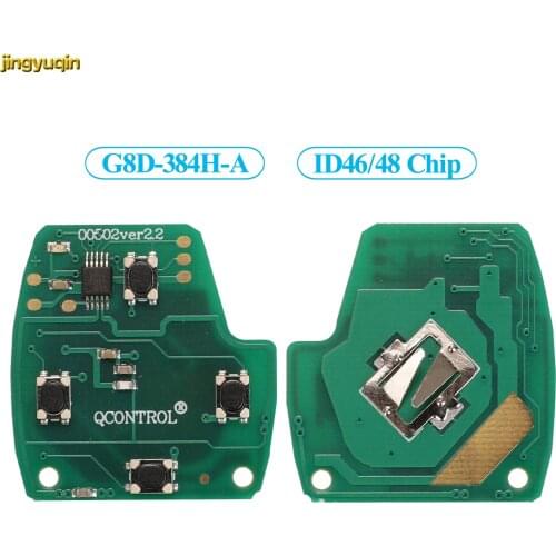 Jingyuqin Remote Car Key Circuit Board ID46 ID48 G8D-384H-A For Honda Accord CR-V HR-V Fit City Jazz Odyssey Shuttle Civic