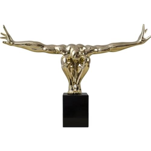 73cm Diver Resin Figurine David Diving Statue Athletic Human Body Art Sculpture Craft Home Decoration Living Room Decor R5360