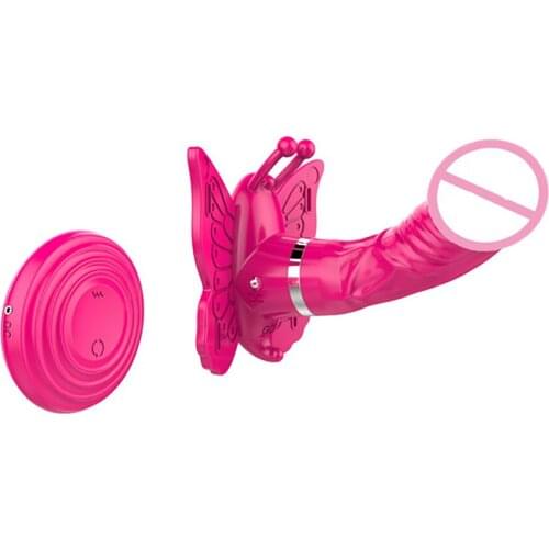 DIBE USB Butterfly Vibrator Sex Toys for Woman Rotation Vibrator Panties Wearable Wireless Remote Vibrator Dildo Sex Products
